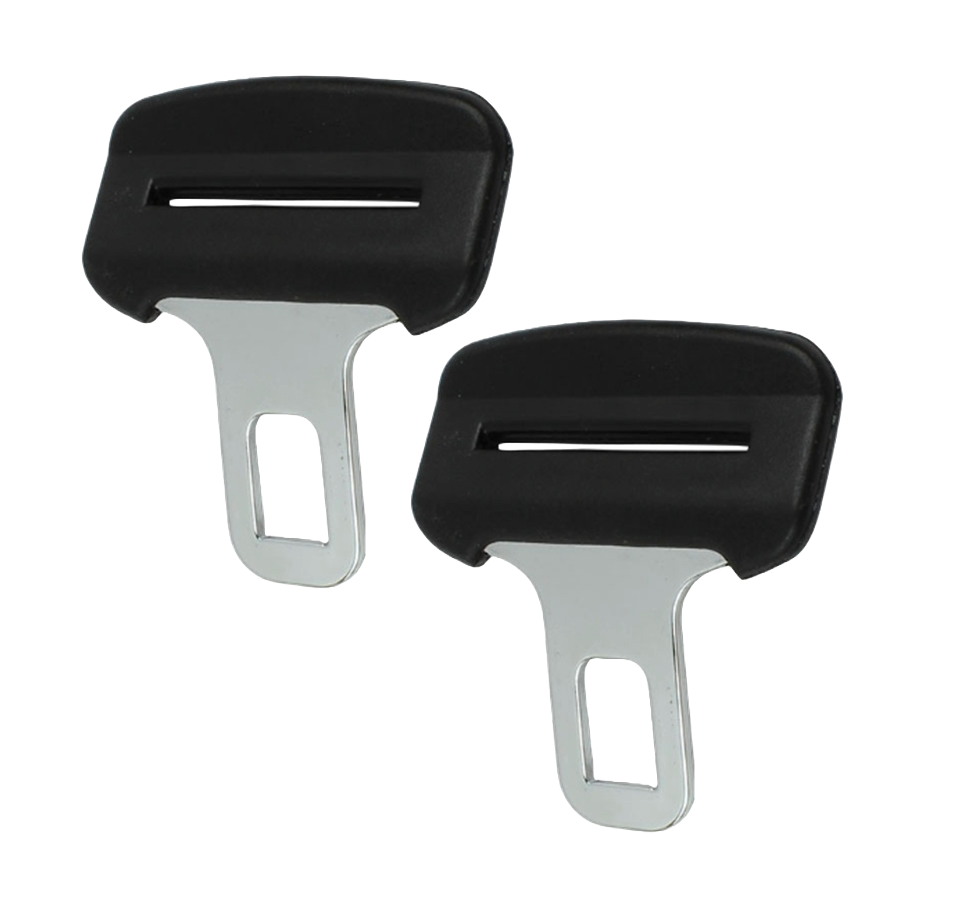 (2-Pack) High Strength Steel Replacement Seat Belt Buckle Male Tongue - 24.5mm