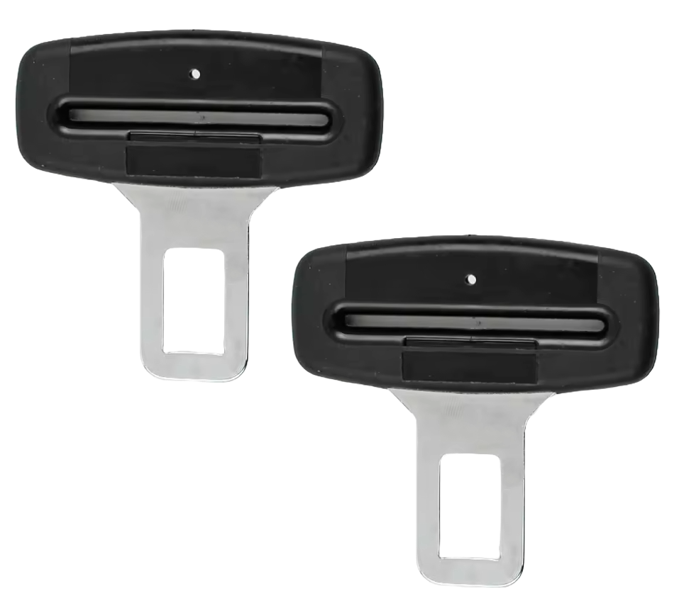 (2-Pack) High Strength Steel Replacement Seat Belt Buckle Male Tongue - 21mm