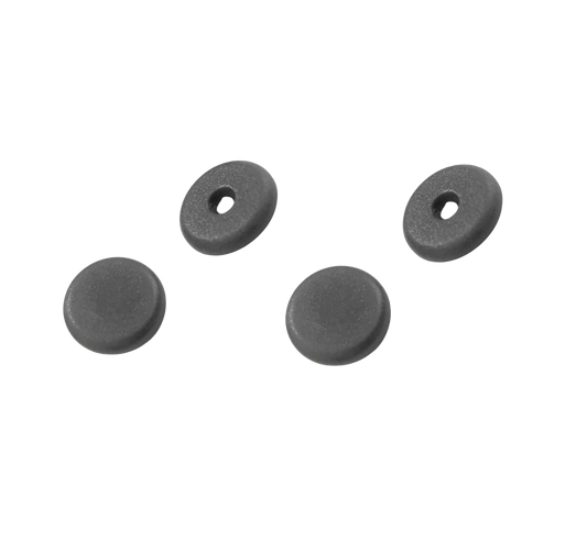 Universal Seat Belt Buckle Button Stop / Stopper Kit for all Vehicles - Color: Gray