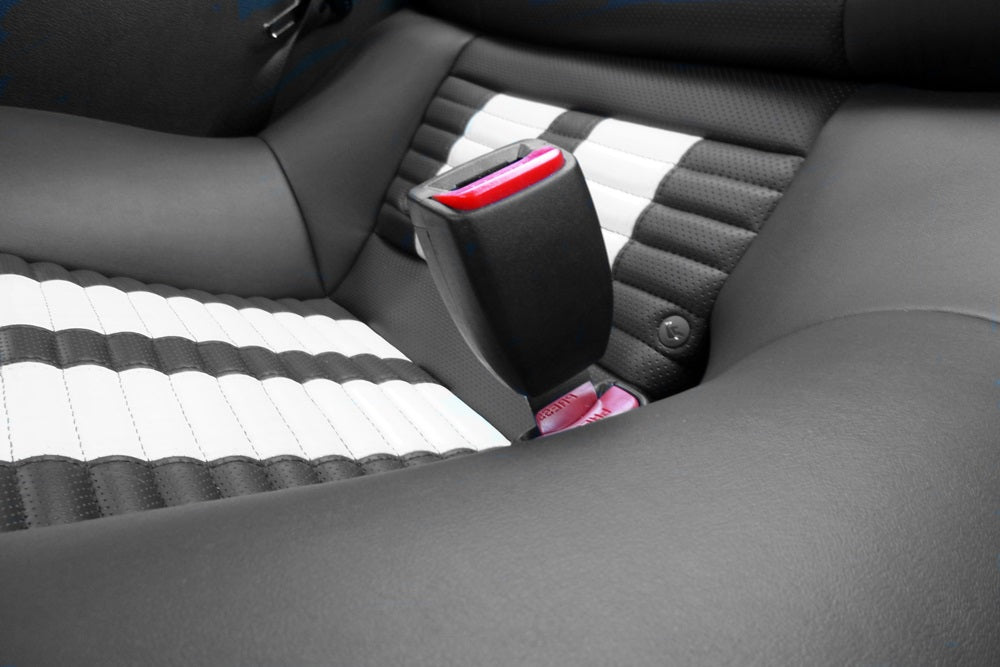 Fits: 2012 - 2013 Ford Mustang Boss 302 - Safety Certified Mini Seat Belt Extender (Rear Seats)