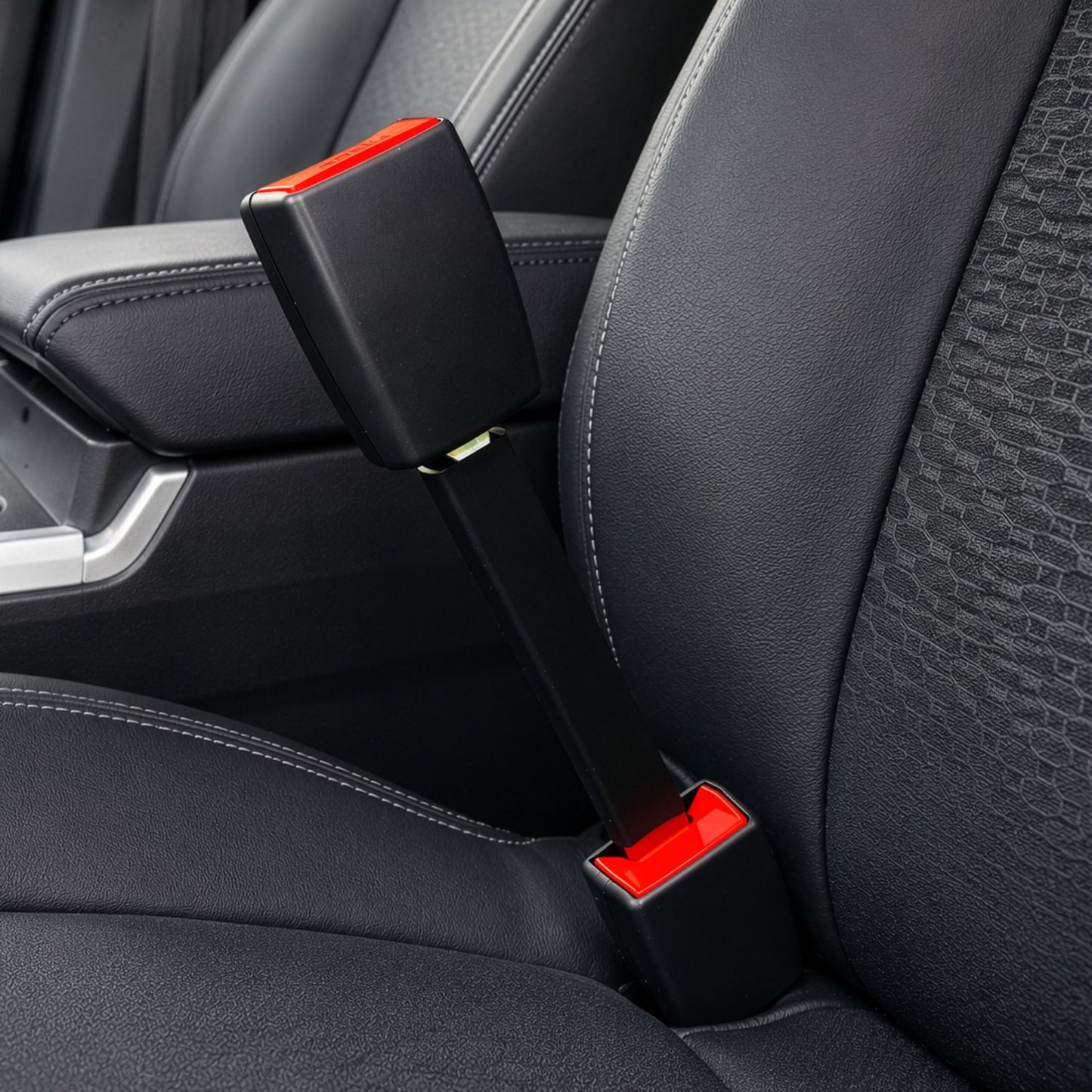 Fits: 2022 - 2025 Rivian R1S - Safety Certified 9.5" Rigid Seat Belt Extender (Front Seats)