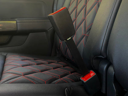 Fits: 2016 - 2026 Toyota Tacoma - Safety Certified 9.5" Rigid Seat Belt Extender (Front Seats)