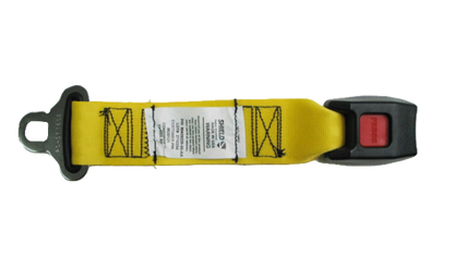 AmSafe / Shield Yellow 12" Seat Belt Extender for Buses, Coaches and RV's