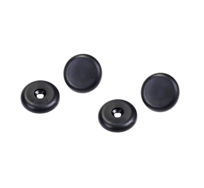 Universal Seat Belt Buckle Button Stop / Stopper Kit for all Vehicles - Color: Black